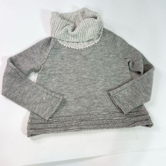 Sleeping On Snow Sweater Womens Small Gray Turtle Neck wool alpaca cabin cozy - Picture 1 of 12